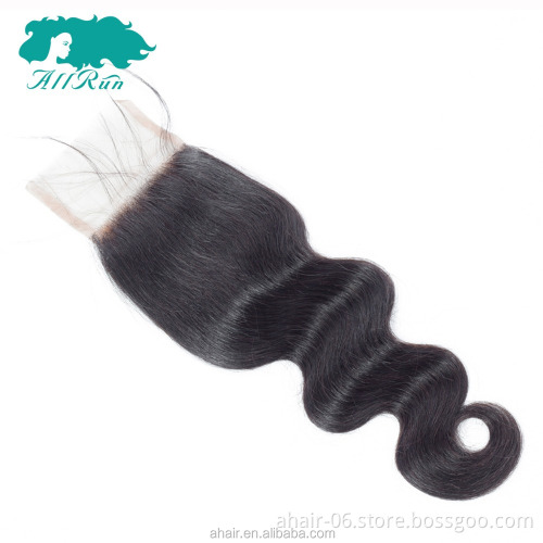 Wholesale 4*4 Remy Virgin India Hair Lace Closure , True Glory Hair Body Wave Closure